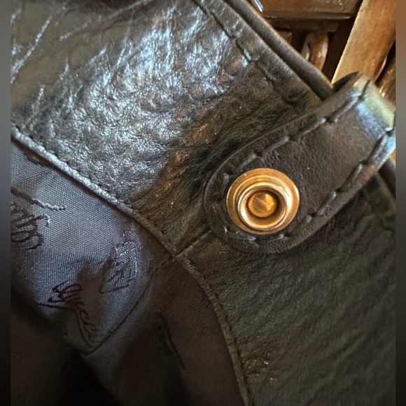 Beautiful Ex large Black Irina Babushka Leather Tote - Picture 9 of 17